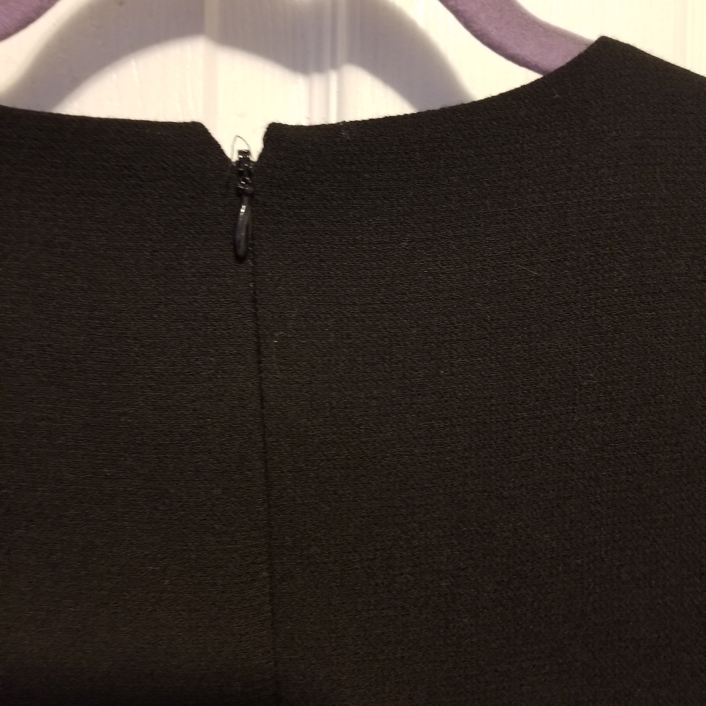 J.Crew Double Faced Wool Crepe Dress in Black Size 4 Color Black - Picture 11 of 15